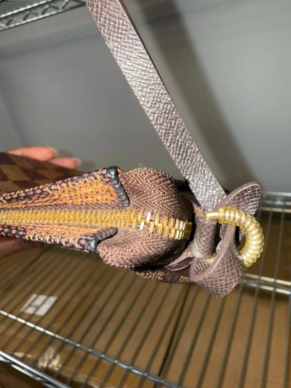 Louis Vuitton Damier Ebene Trousse Makeup Pouch / Pochette